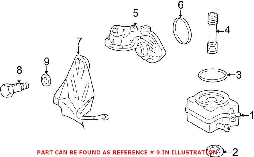 Engine Oil Drain Plug Washer Genuine VW/Audi N 0438541